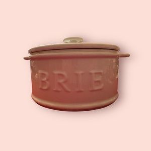 Everyday White Porcelain by Fitz and Floyd BRIE Cheese Dish Covered 6" Diameter